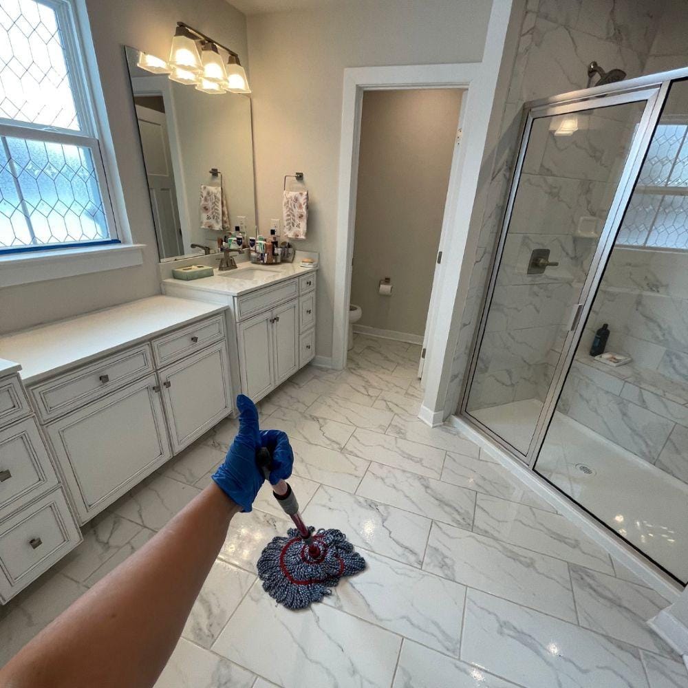 Detailed cleaning beyond routine service